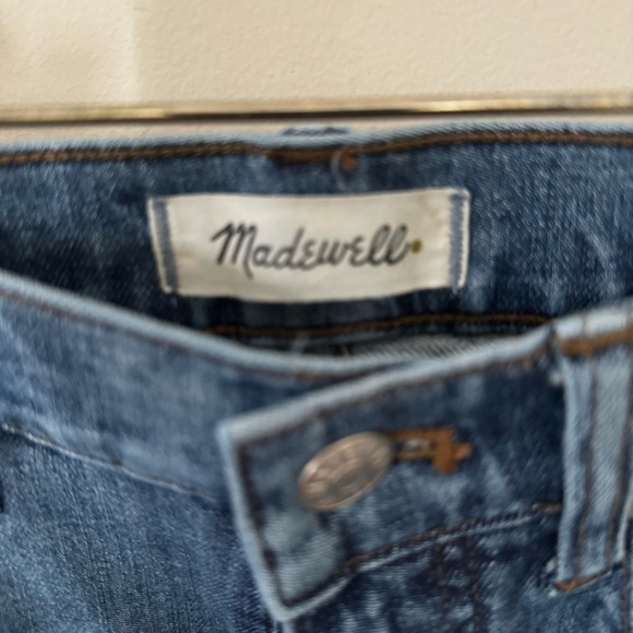 Madewell Cali Demi-Boot Frayed Leg Cotton Blend Jeans Size 28 - Picture 3 of 8